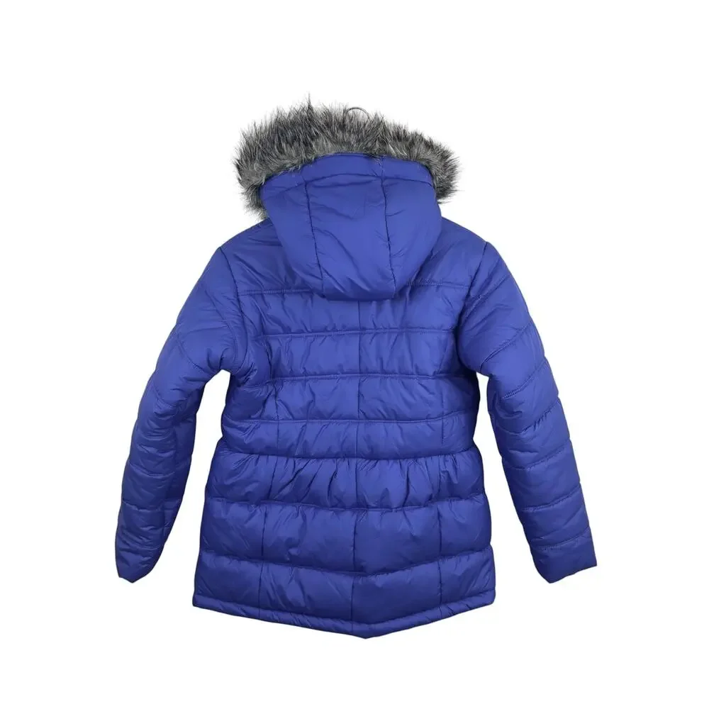 NWT Columbia Girl's Winter Puffer Coat XL Faux Fur